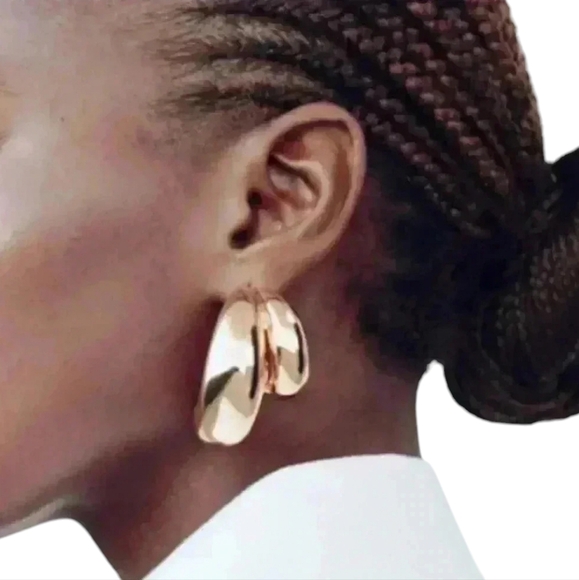 Zara Jewelry - ZARA Double Half Hoop Earrings